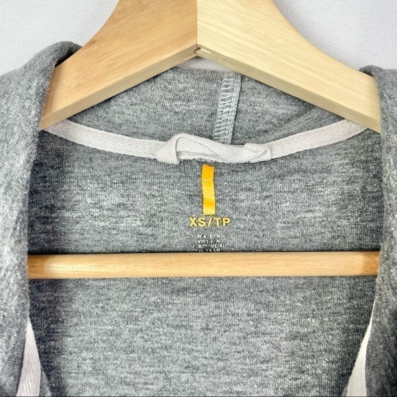 Lucy Light Gray Half Zip Pullover Hooded Sweatshirt XS - Picture 3 of 3